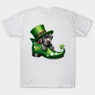 Great Dane Dog Shoes For Patricks Day T-Shirt